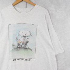 画像1: 90〜2000's GARY PATTERSON イラストプリントTシャツ XXL (1)