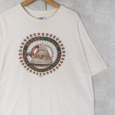画像1: 90's USA製 てんとう虫イラストプリントTシャツ XL (1)