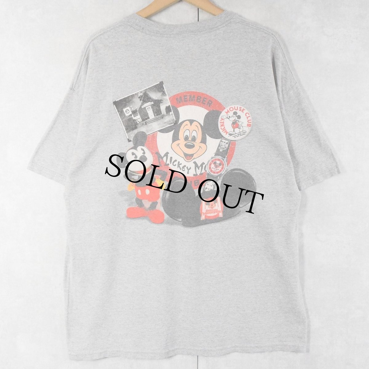 画像1: WALT DISNEY WORLD "MICKEY MOUSE" キャラクタープリントTシャツ (1)
