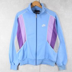 画像2: 80's NIKE 紺タグ 切り替えデザイン トラックジャケット/パンツ SET UP L (2)