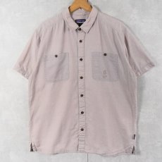 画像1: Patagonia ドット柄 コットンシャツ L (1)