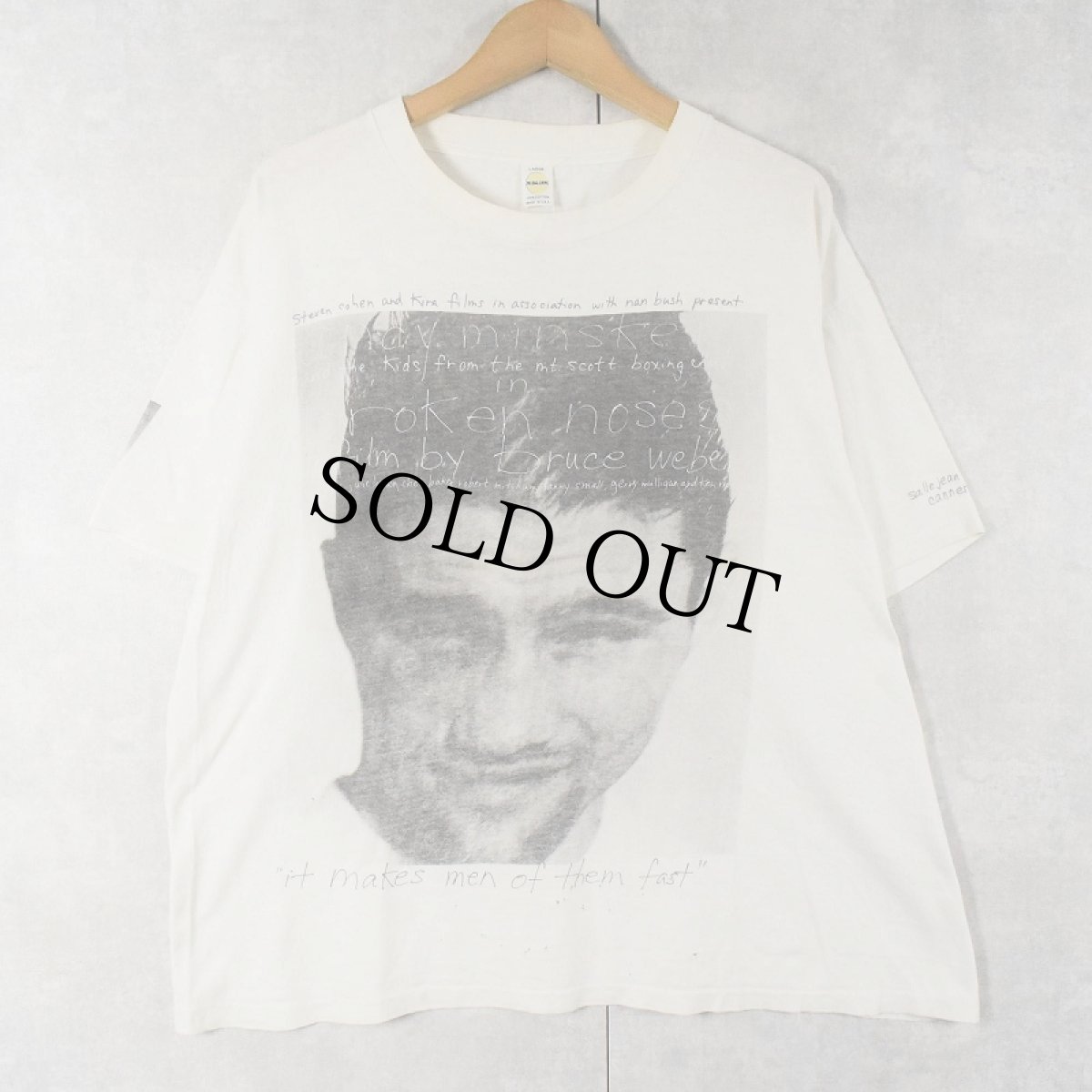 画像1: 90's BRUCE WEBER USA製 "Broken Noses" フォトプリントTシャツ L (1)