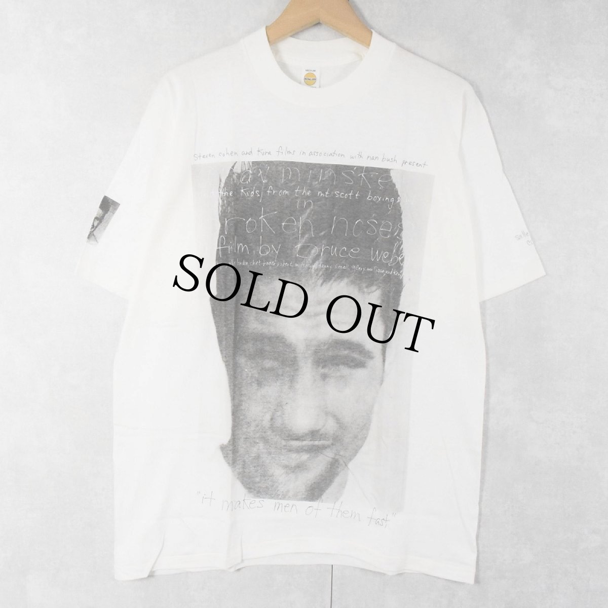 画像1: 90's BRUCE WEBER USA製 "Broken Noses" フォトプリントTシャツ DEADSTOCK M (1)