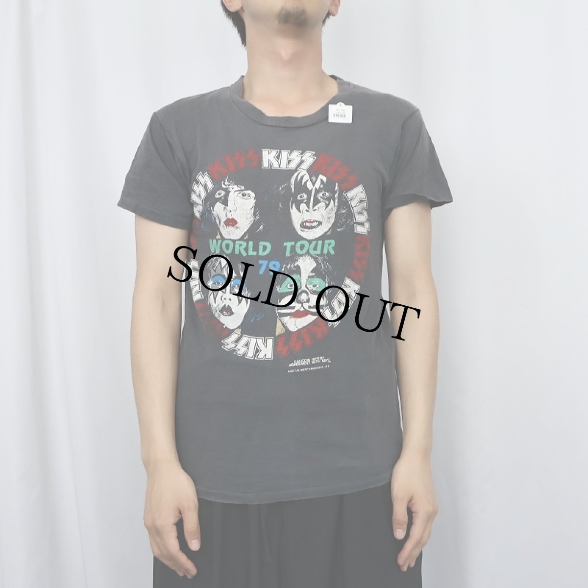 画像3: 1979 KISS "WORLD TOUR 79" ハードロックバンドツアーTシャツ M (3)