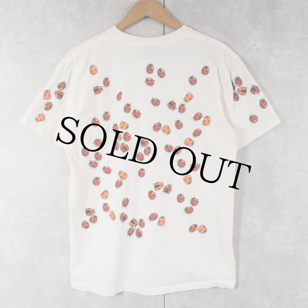 あっここCHANELBOUTIQUE Tシャツてんとう虫メードインイタリヤ 昆虫 総柄 アメリカ製 │ヴィテージ古着屋Feeet 通販 名古屋 大須 メンズ