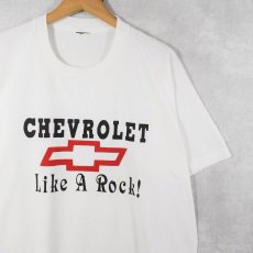 画像1: 80〜90's Chevrolet "Like a Rock" 自動車メーカー 広告プリントTシャツ (1)