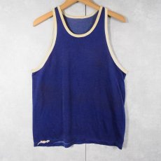 画像1: 〜60's Felco パイピング 無地タンクトップ M (1)