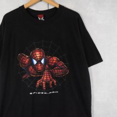 画像1: 2002 SPIDER-MAN USA製 キャラクタープリントTシャツ BLACK XL (1)