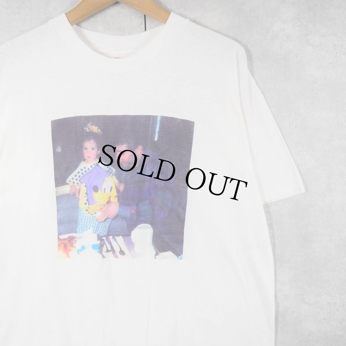 画像1: 90's〜 メモリアルフォトプリントTシャツ L (1)