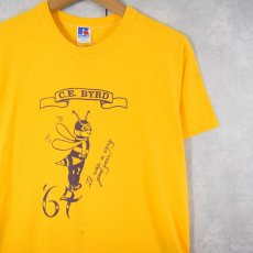 画像1: 80's RUSSELL ATHLETIC "C.E. BYRD" プリントTシャツ M (1)