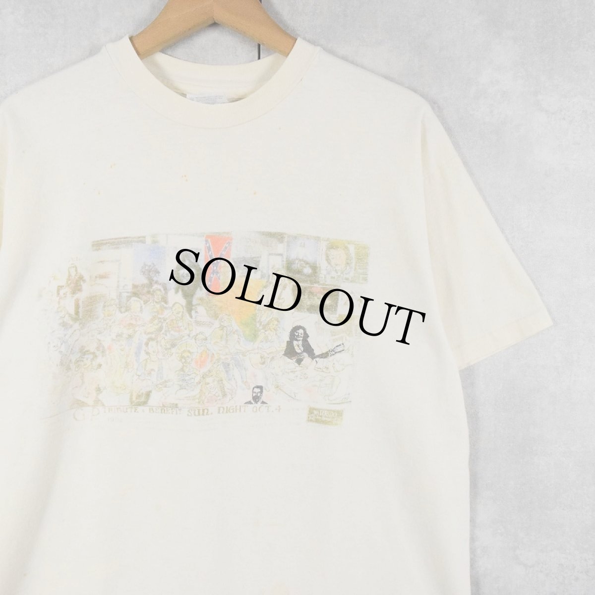 画像1: 90's USA製 "GP TRIBUTE & BENEFIT" イベントプリントTシャツ L (1)