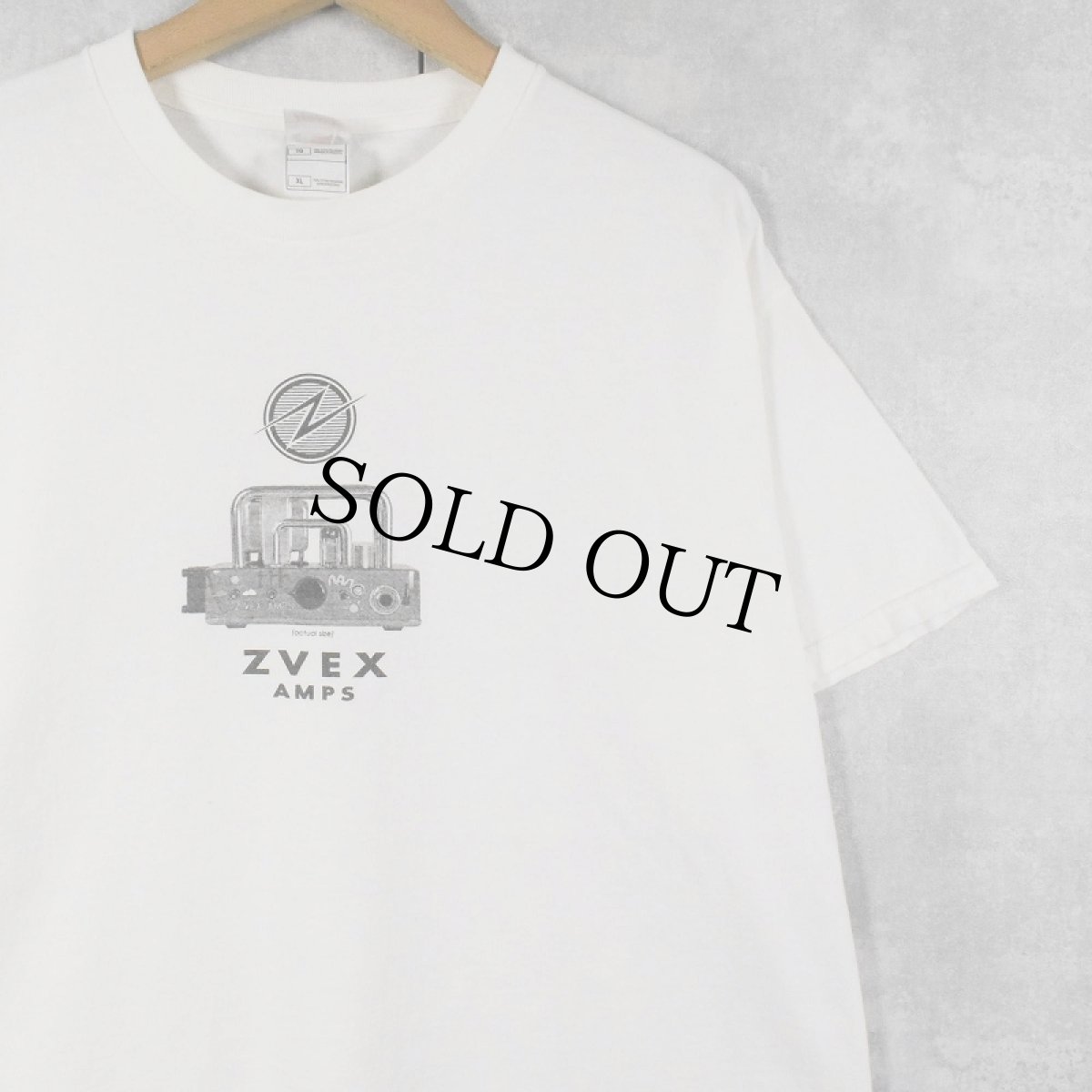画像1: ZVEX AMPS ギターアンプ プリントTシャツ XL (1)