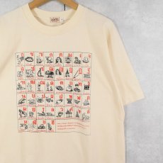 画像1: タイ語プリントTシャツ L (1)