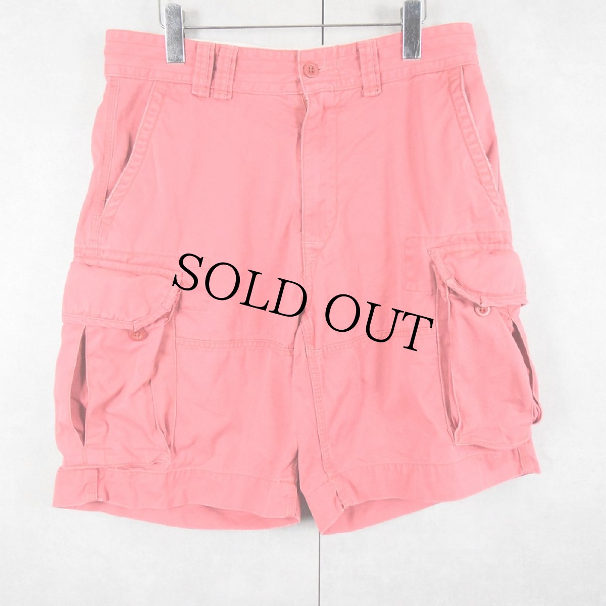 画像1: POLO Ralph Lauren "POLO CHINO" コットンチノカーゴショーツ W33 (1)