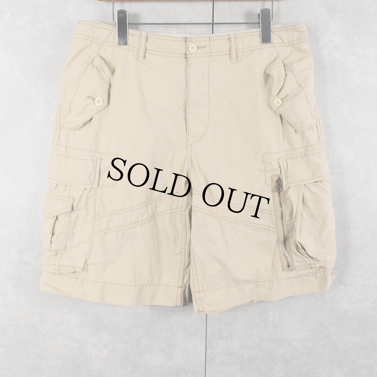 画像1: POLO Ralph Lauren コットンカーゴショーツ W34 (1)