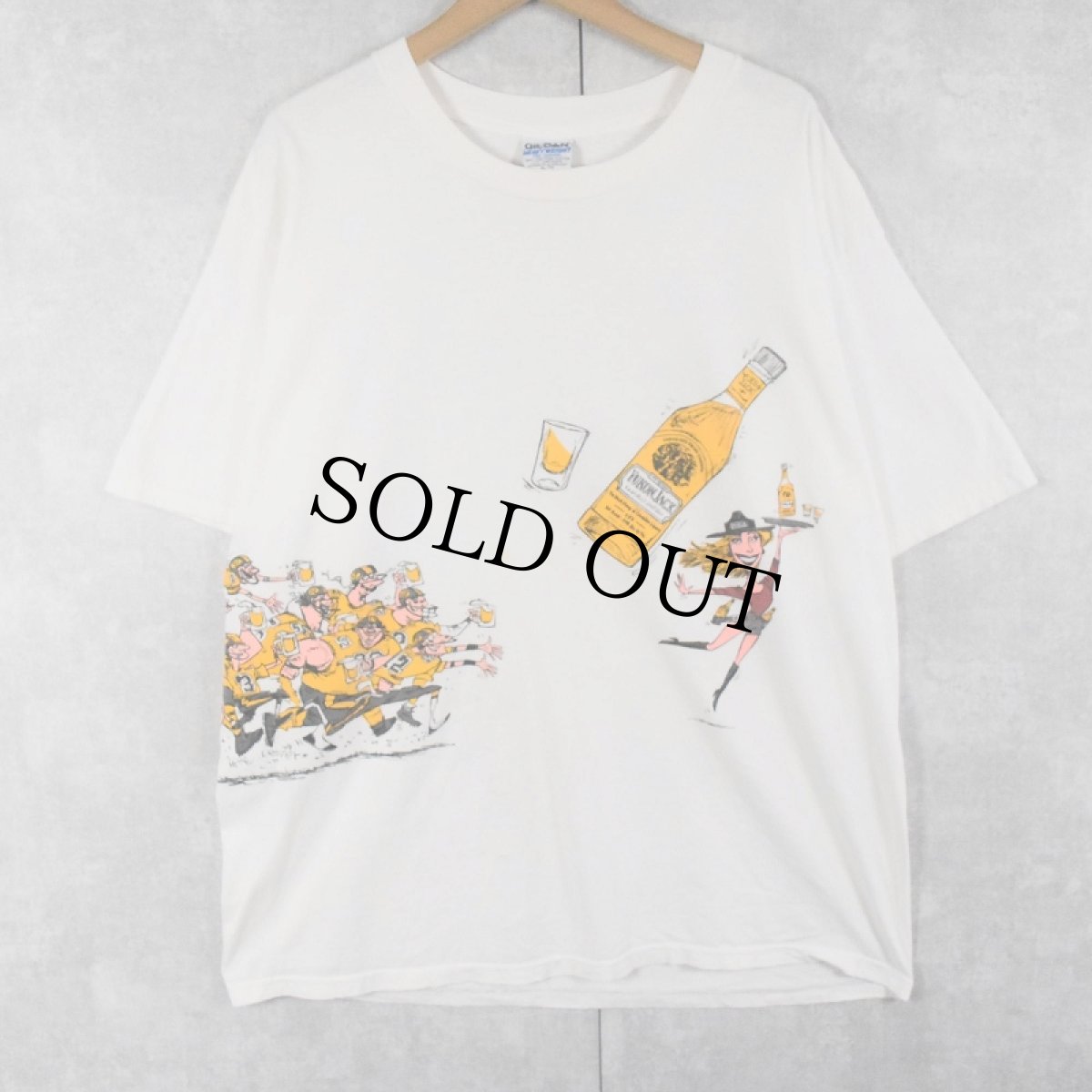 画像1: 90's YUKON JACK "CHASE SOMETHING WILD!" イラストプリントTシャツ XL (1)