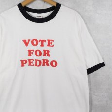 画像1: 2000's Napoleon Dynamite "VOTE FOR PEDRO" コメディ映画 プリントリンガーTシャツ L (1)