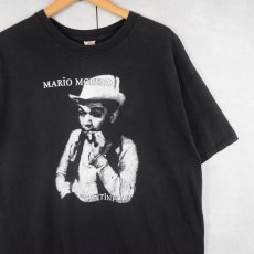 画像1: 90〜2000's MARIO MORENO 俳優プリントTシャツ BLACK XL (1)