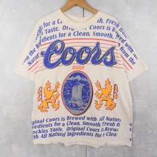 画像1: 90's Coors Beer USA製 ビールメーカー 大判プリントTシャツ L (1)