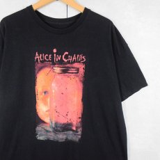 画像1: ALICE IN CHAINS ロックバンド プリントTシャツ BLACK (1)