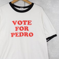画像1: 90〜2000's Napoleon Dynamite "VOTE FOR PEDRO" コメディ映画 プリントリンガーTシャツ XL (1)