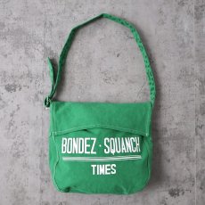画像1: Bondez and Squanch "Hangul Camo Newspaper Bag" GREEN 【MINI】 (1)