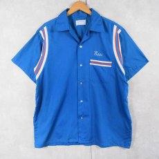 画像1: 70's Hilton USA製 USA製 "FRESNO" ボーリングシャツ L (1)