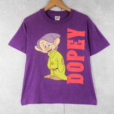 画像1: 90's Disney 七人の小人 "Dopey" キャラクタープリントTシャツ M (1)