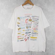 画像1: 90's "HANDTOOLS" 工具プリントTシャツ (1)