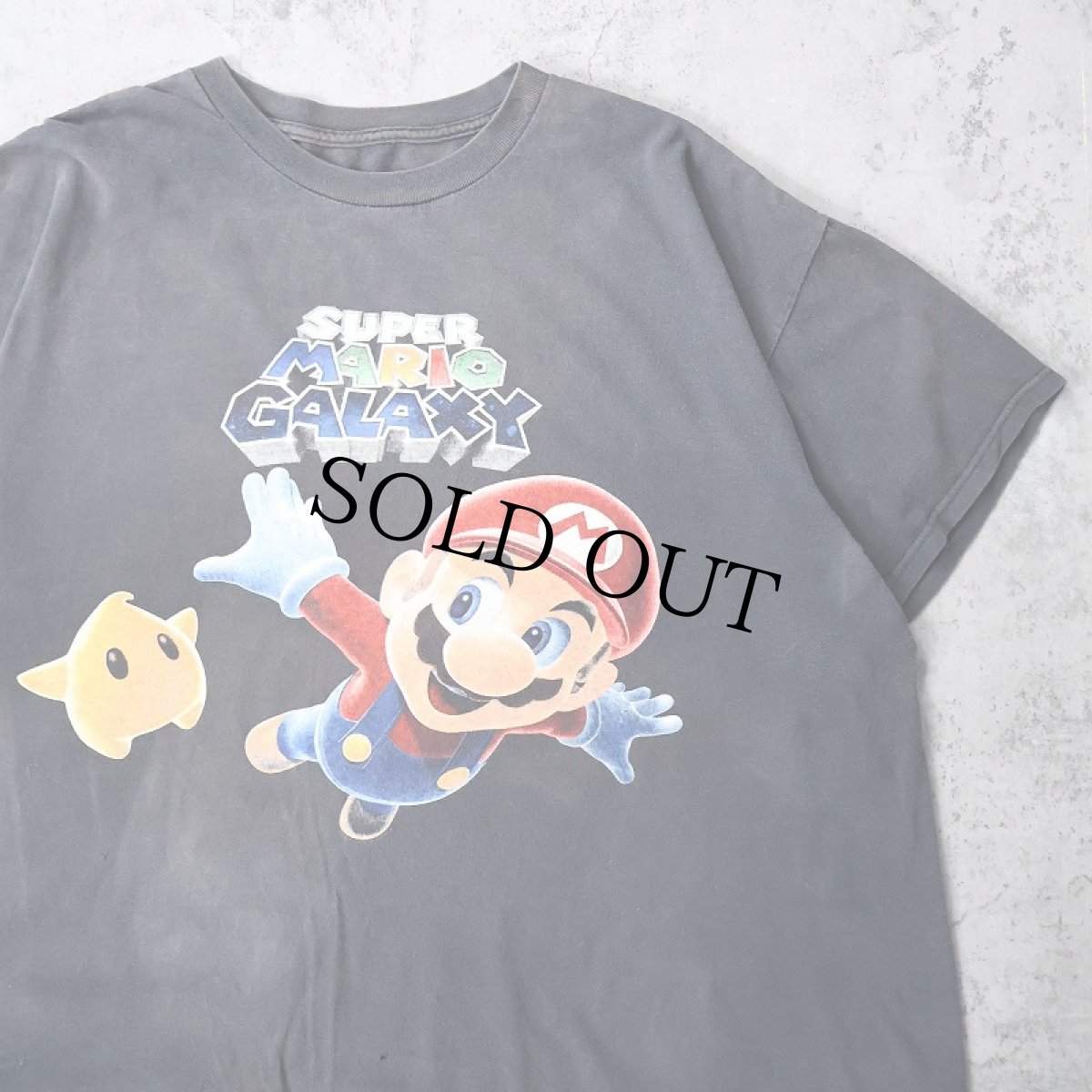 画像1: SUPER MARIO GALAXY ゲームキャラクタープリントTシャツ (1)
