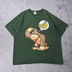 画像1: DONKEY KONG ゲームキャラクタープリントTシャツ GREEN XL (1)