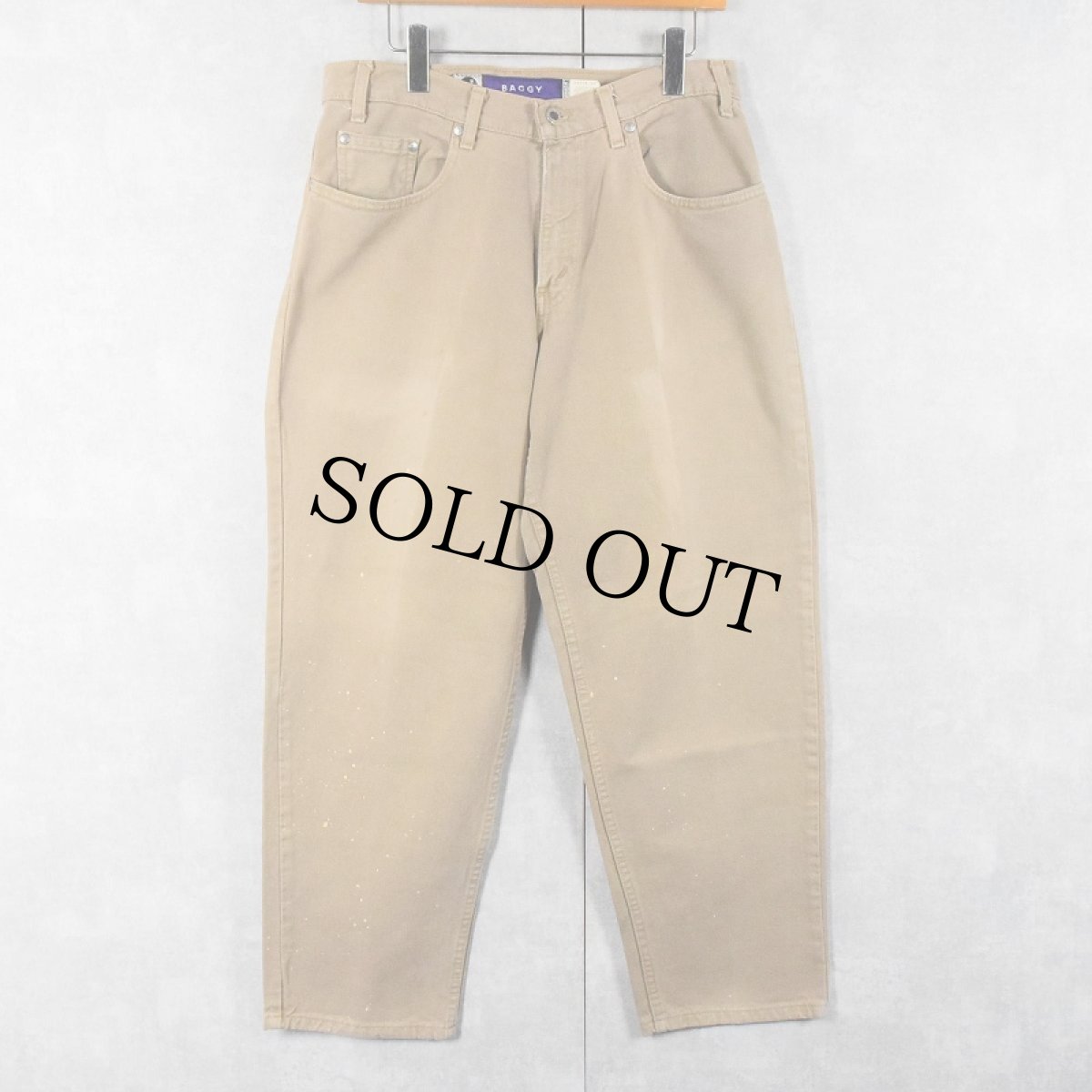 画像1: 90's Levi's SILVER TAB USA製 "baggy" チノトラウザーズ W32 (1)
