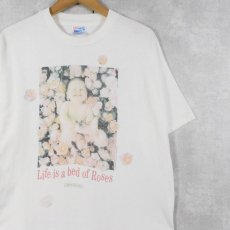画像1: 90's ANNE GEDDES 赤ちゃんフォトアートプリントTシャツ L (1)