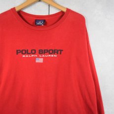 画像1: 90's POLO SPORT Ralph Lauren ロゴプリントロンT XL (1)