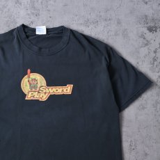 画像1: ZELDA SWORD PLAY ゲームプリントTシャツ BLACK L (1)