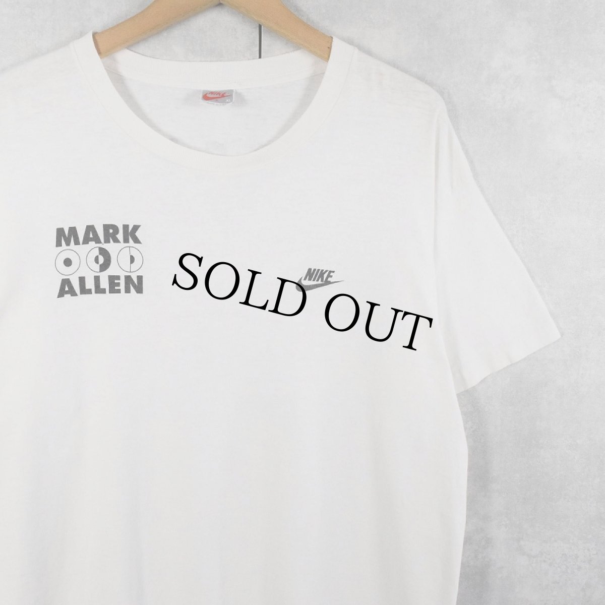 画像2: 90's NIKE 銀タグ USA製 "MARK ALLEN" トライアスロン選手 プリントTシャツ XL (2)