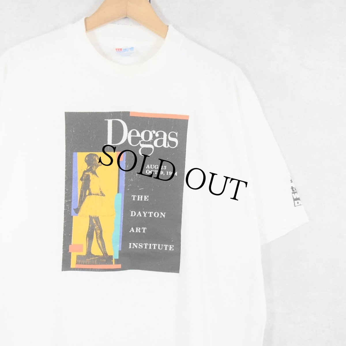 画像1: 90's Degas USA製 "THE DAYTON ART INSTITUTE" 画家プリントTシャツ XL (1)
