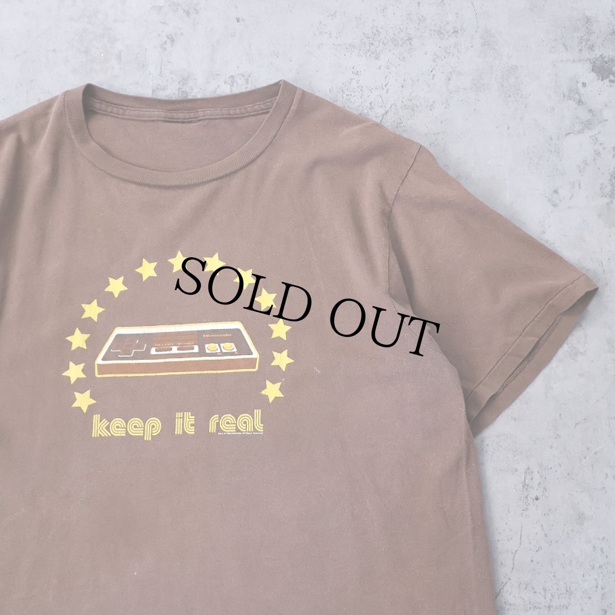 画像1: 2000's Nintendo "keep it real" ゲームプリントTシャツ (1)