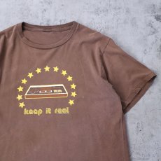 画像1: 2000's Nintendo "keep it real" ゲームプリントTシャツ  (1)