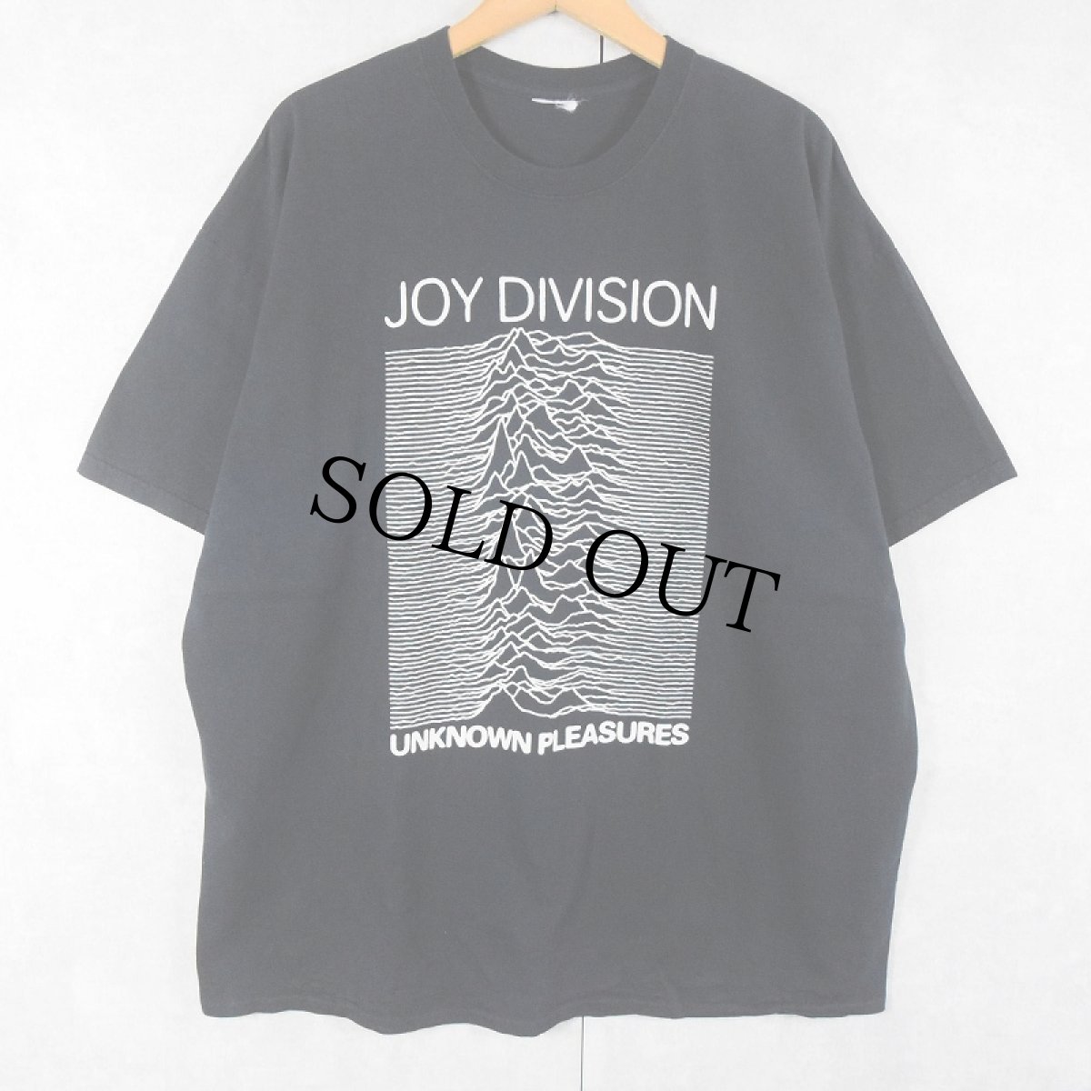 画像1: JOY DIVISION "Unknown Pleasures" ポストパンクバンド プリントTシャツ BLACK  (1)