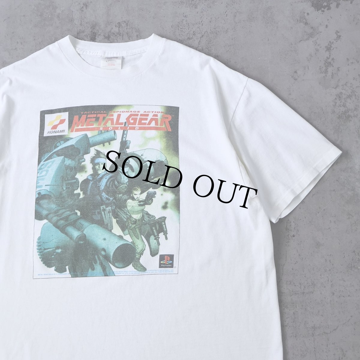 画像1: KONAMI "METALGEAR" ゲームプリントTシャツ XL (1)