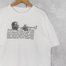画像1: VINTAGE ジャズミュージシャン プリントTシャツ (1)