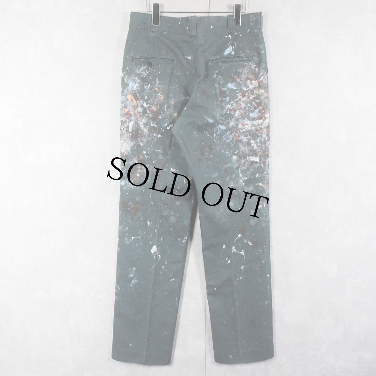 画像2: 80's Angelica USA製 ペンキペイント ワークパンツ W32 (2)