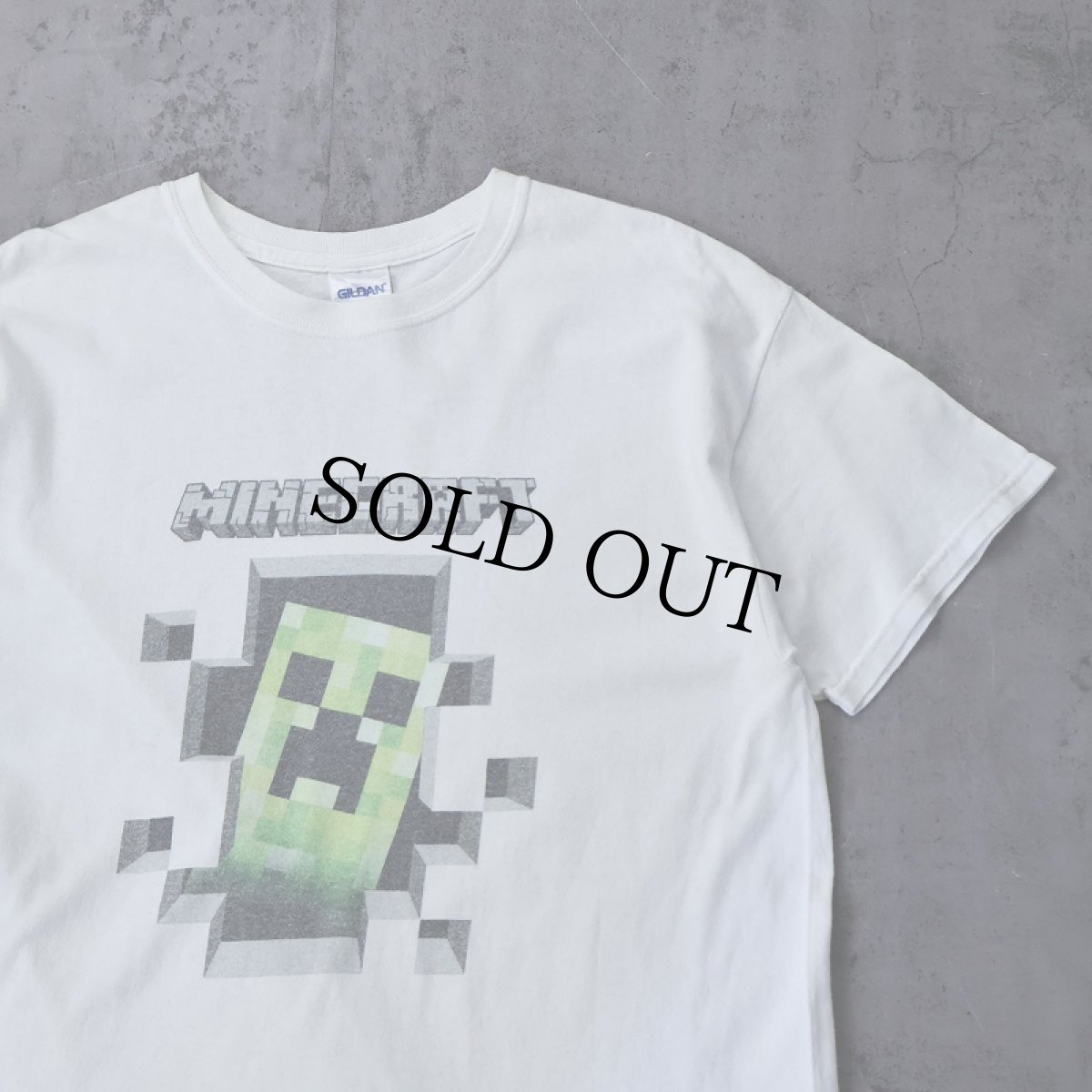 画像1: Minecraft ゲームプリントTシャツ M (1)