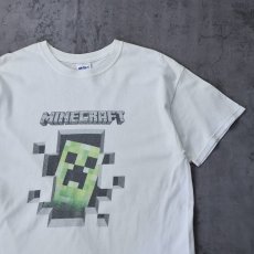 画像1: Minecraft ゲームプリントTシャツ M (1)