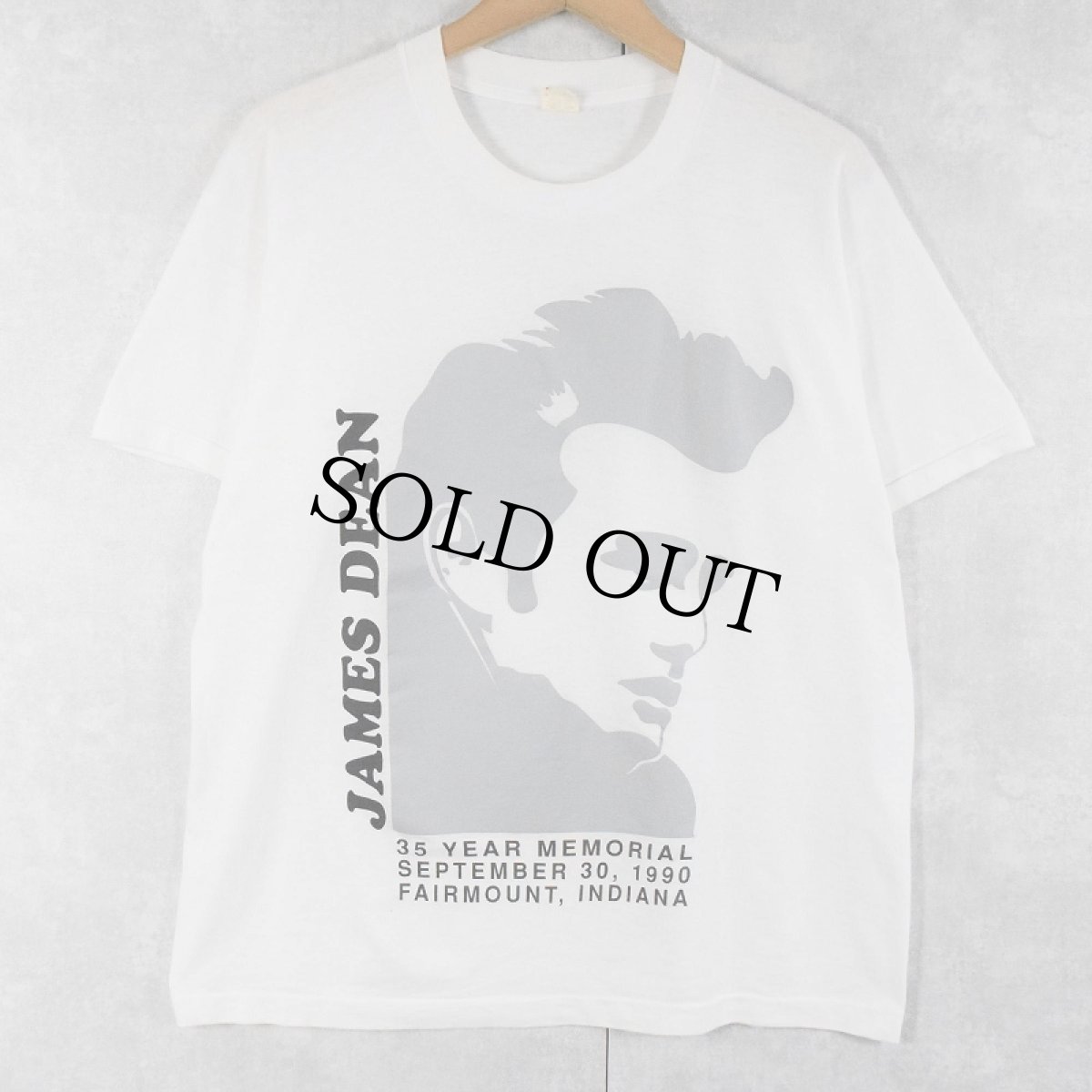 画像1: 80's JAMES DEEN USA製 プリントTシャツ XL (1)