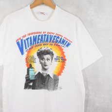 画像1: 90's I Love Lucy USA製 "Vitameatavegamin" テレビドラマ プリントTシャツ L (1)
