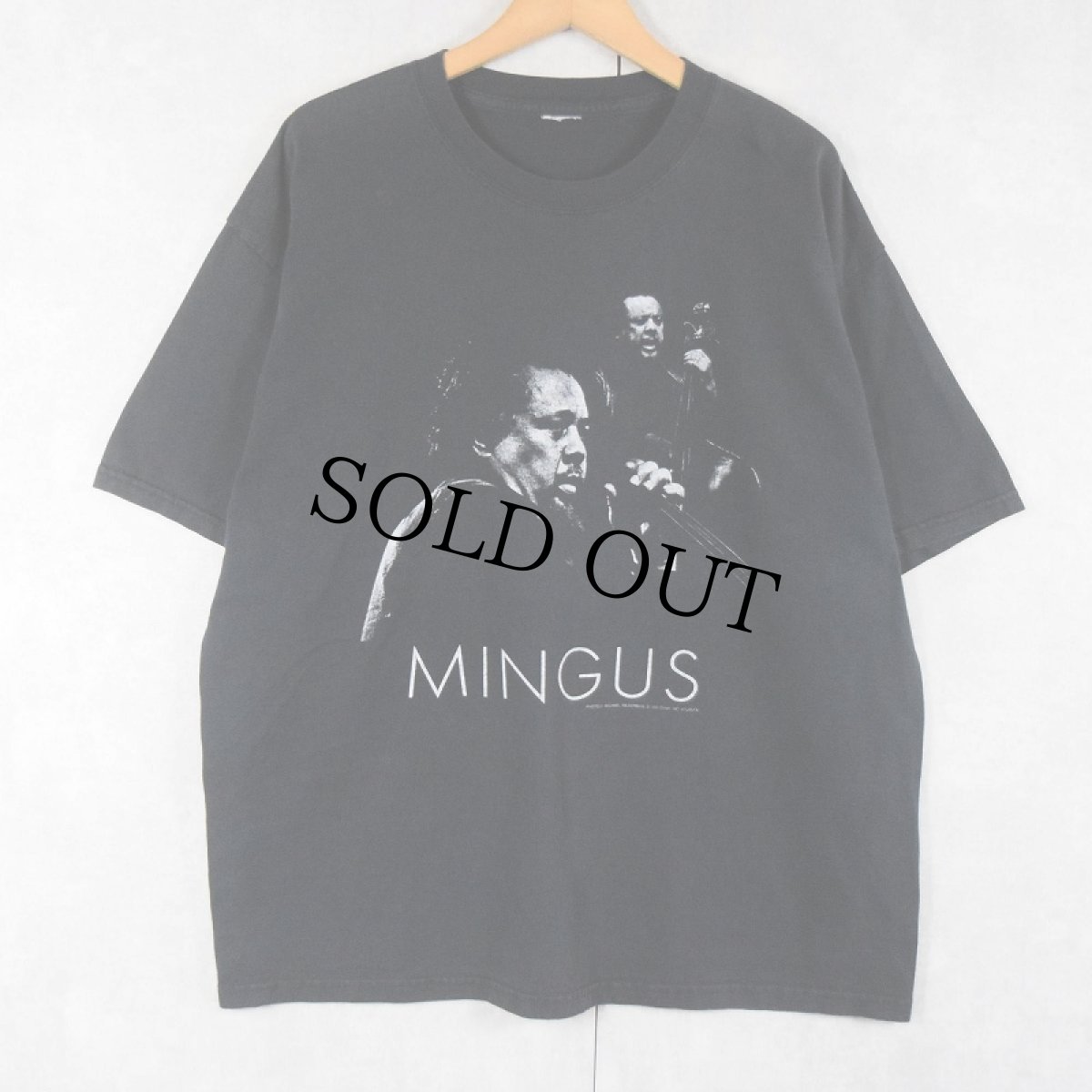画像1: MINGUS ベーシスト プリントTシャツ BLACK (1)