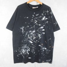 画像1: 90's RETREAT ペンキペイント Tシャツ BLACK  (1)