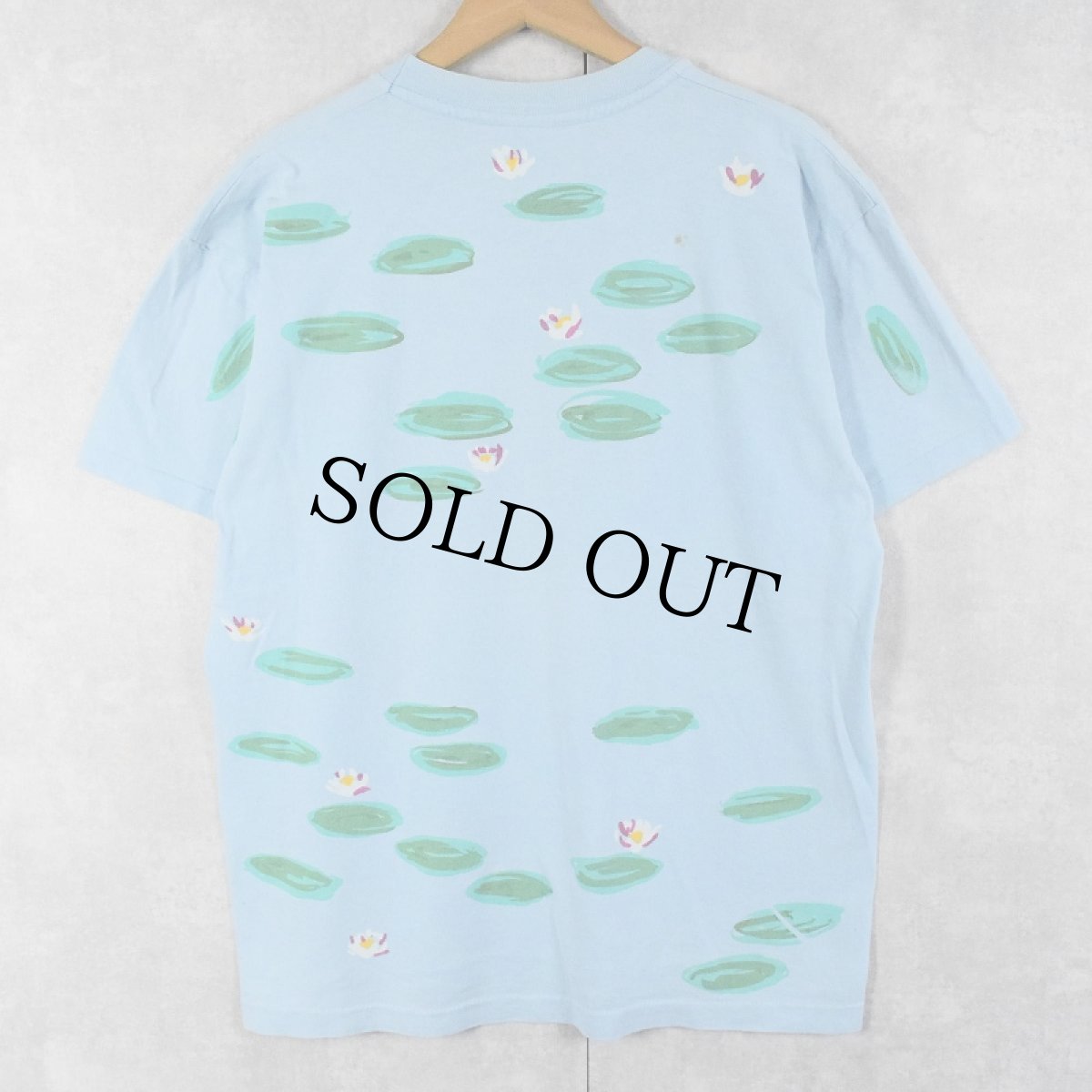 画像2: 90's THE ART INSTITUTE OF CHICAGO USA製 睡蓮モチーフ アートプリントTシャツ L (2)